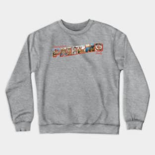 Greetings from Palermo in Sicily Italy Vintage style retro souvenir Crewneck Sweatshirt